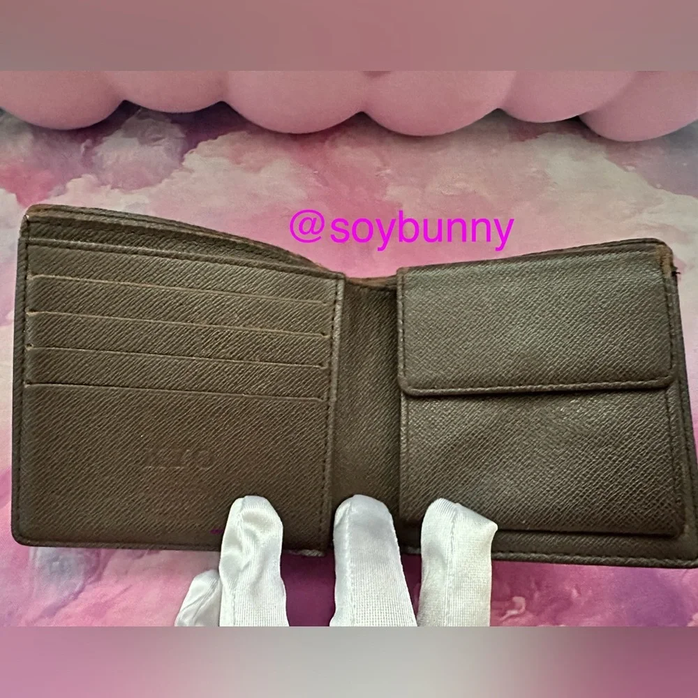 Louis Vuitton Damier Unisex Bifold Wallet (Fixer/Project)